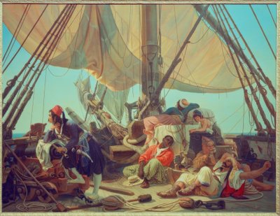 Pirates sur le pont de leur navire - Niels Simonsen