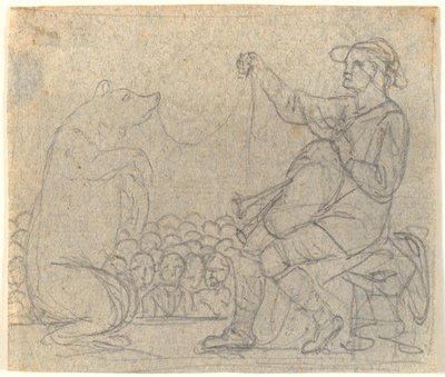 En bjørnetrækker og hans bjørn - Niels Skovgaard