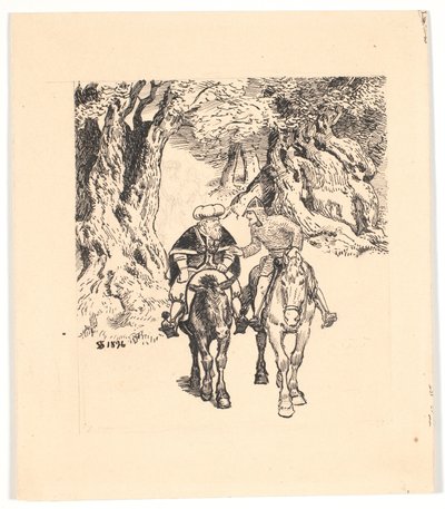 La chevauchée de Gane et Blancandrin - Niels Skovgaard
