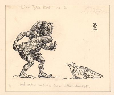 Illustration de Le gros chat - Niels Skovgaard