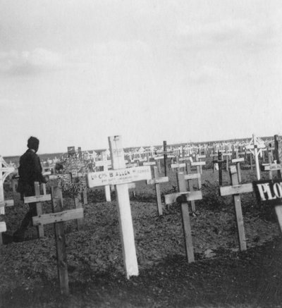 Cimetière de guerre britannique, Gouzeaucourt, France, Première Guerre mondiale, vers 1917-1918 - Nightingale and Co