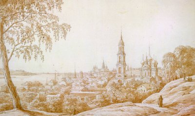 Vue de Kostroma, Russie - Nikandor Grigorievich Chernetsov