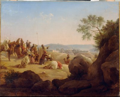 Les pèlerins devant Jérusalem - Nikanor Grigorievich Tschernezoff