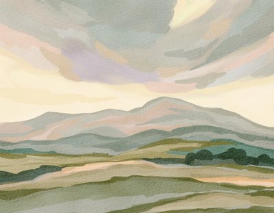 Paysage de montagne aux couleurs douces - Nikita Jariwala