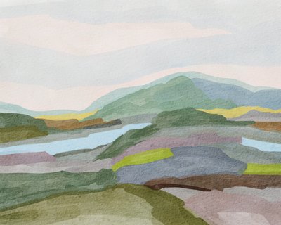 Paysage de montagne aux couleurs douces - Nikita Jariwala