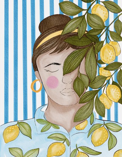 La femme au citron sereine - Nikita Jariwala