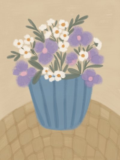 Fleurs violettes délicates - Nikita Jariwala