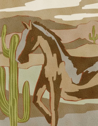 Cheval sauvage du désert - Nikita Jariwala