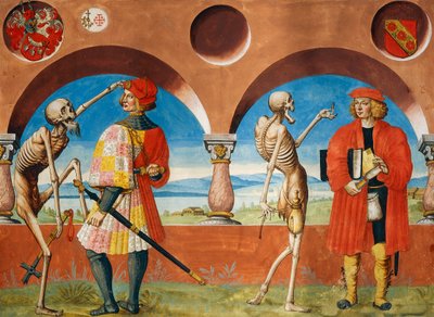 La Mort, chevalier et juriste du cycle de la Danse Macabre - Niklaus Manuel