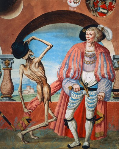 La Mort se moquant du comte, (détail) - Niklaus Manuel
