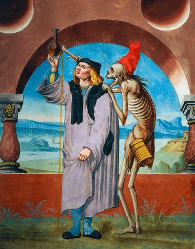 La mort avec le docteur, (détail) - Niklaus Manuel