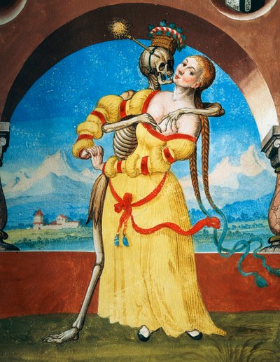La Mort avec une jeune femme (détail) - Niklaus Manuel