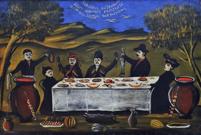 Pique-nique en famille - Niko Pirosmani