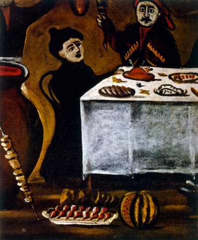 Scène familiale - Niko Pirosmani