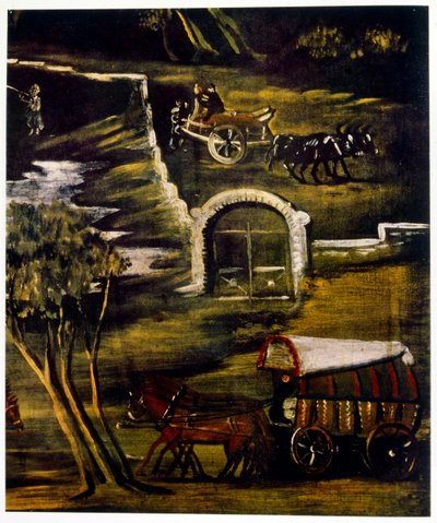 Transport à travers la campagne de Zaqatala - Niko Pirosmani