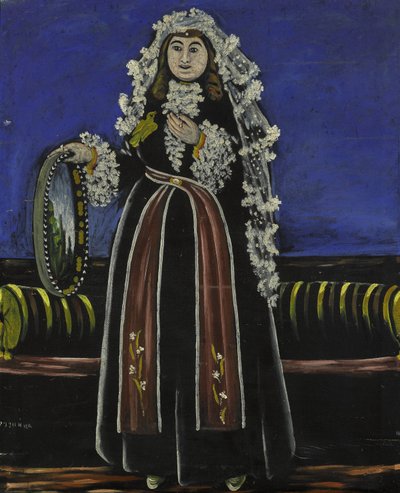 Femme portant un voile en soie Lechaki - Niko Pirosmani