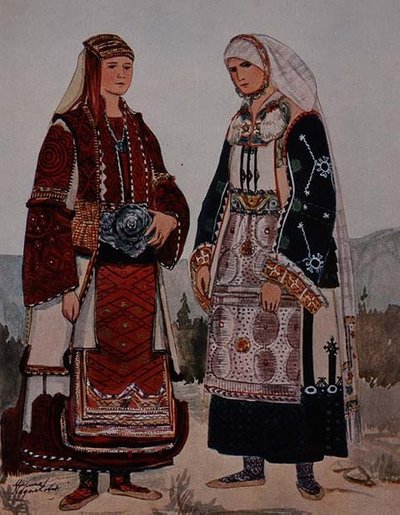 Croquis de costume macédonien - Nikola Arsenovic