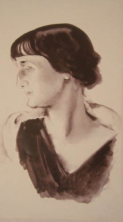 Portrait de la poétesse Anna Akhmatova - Nikolai Adrianovich Tyrsa