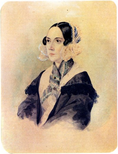 Portrait de la baronne décembriste Anna von Rosen 1797-1883, 1832 - Nikolai Alexandrovich Bestuzhev