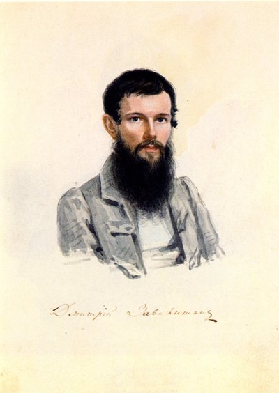 Portrait du décembriste Dmitry Zavalishin, 1804-1892, 1839 - Nikolai Alexandrovich Bestuzhev