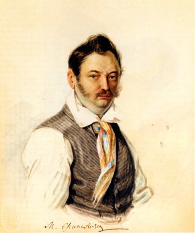 Portrait du décembriste Fonvizin Michail A. Fonvizin 1787-1854, 1834 - Nikolai Alexandrovich Bestuzhev