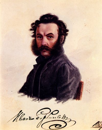 Portrait du décembriste Ivan Horbachevsky 1800-1869, 1837 - Nikolai Alexandrovich Bestuzhev