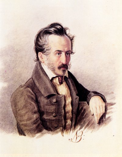 Portrait du décembriste comte Sergey Volkonsky 1788-1865, années 1840 - Nikolai Alexandrovich Bestuzhev