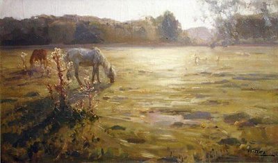 Cheval dans un pré - Nikolai Alexandrovich Klodt