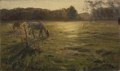 Chevaux dans le pré - Nikolai Alexandrovich Klodt