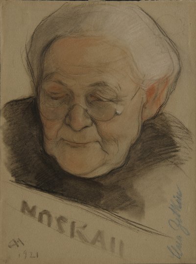 Portrait de Clara Zetkin - Nikolai Andreevich Andreev