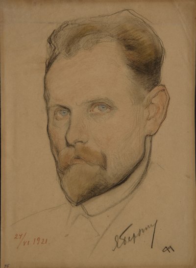 Portrait de Jan Berzin 1889-1938, 1921 - Nikolai Andreevich Andreev