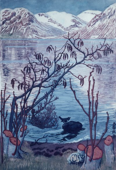 Oiseau sur pierre - Nikolai Astrup
