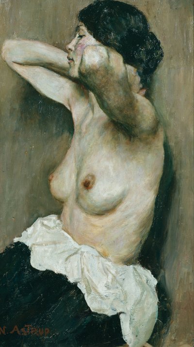 Demi-nue féminine - Nikolai Astrup