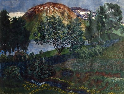 Nuit de juin dans le jardin - Nikolai Astrup