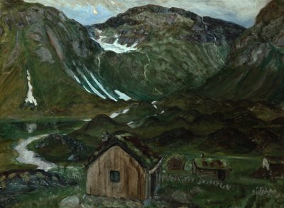 Pâturage au clair de lune - Nikolai Astrup