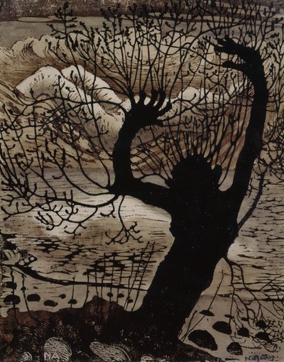 Nuit de printemps et saule - Nikolai Astrup