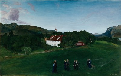 Svanøe Hovedgård, vers 1904 - Nikolai Astrup