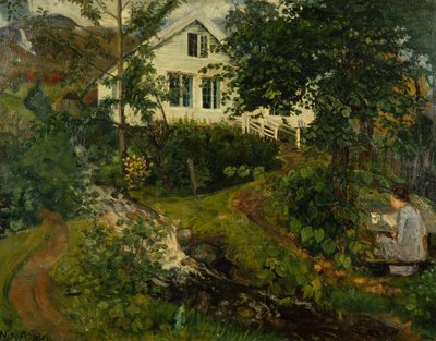 Le vieux presbytère, avant 1908 - Nikolai Astrup