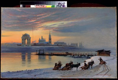 Vue du fleuve Angara à Irkoutsk en Sibérie - Nikolai Florianovich Dobrovolsky
