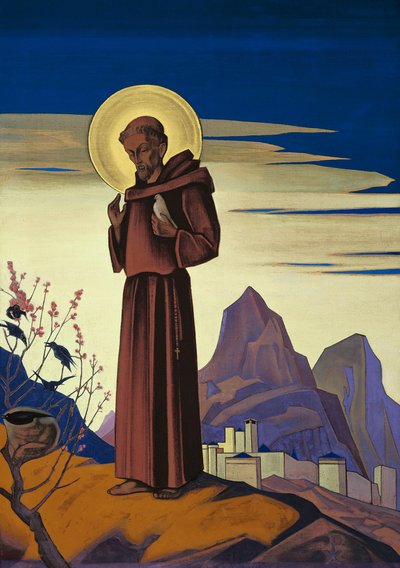 Saint François, 1932 - Nikolai Konstantinowitsch Roerich
