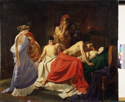 Achille pleure la mort de Patrocle - Nikolai Nikolajevitch Gay