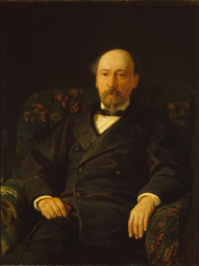 Portrait du poète Nikolaï Nekrassov 1821-1877, 1872 - Nikolai Nikolayevich Ge
