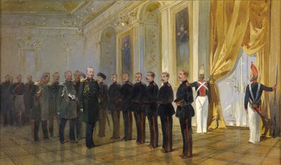 La présentation du régiment de cosaques sibériens à l