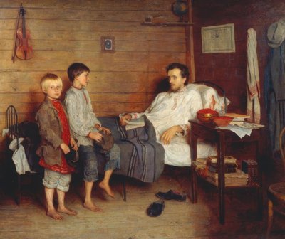 Chez le professeur malade - Nikolai P. Bogdanow Bjelski