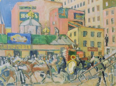 Une Rue de Moscou - Nikolai Pavlovich Ulyanov
