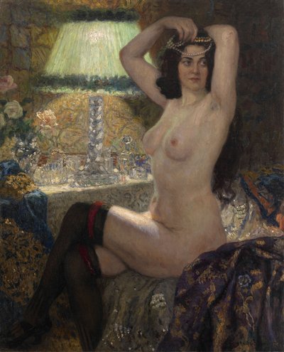 Près de la lampe verte - Nikolai Petrovich Bogdanov Belsky