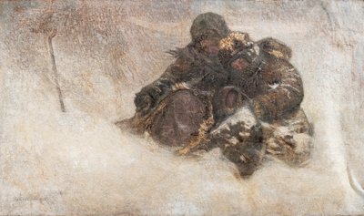 Tempête de neige. Enfants - Nikolai Petrovich Bogdanov Belsky
