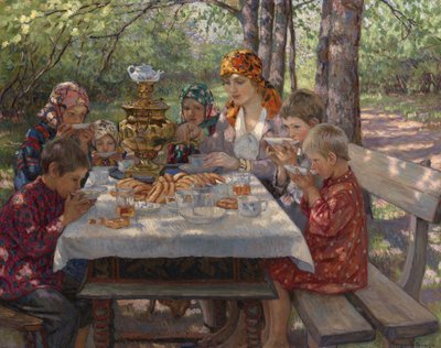Les invités des enseignants - Nikolai Petrovich Bogdanov Belsky