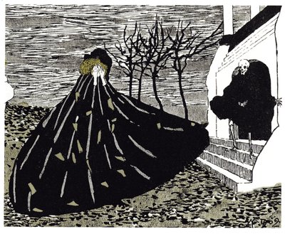 Automne Illustration pour le magazine Mir Iskusstva, 1902 - Nikolai Petrovich Feofilaktov