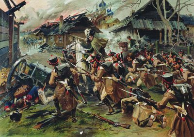 La bataille de Maloyaroslavets le 24 octobre 1812, 1900-1910 - Nikolai Semyonovich Samokish